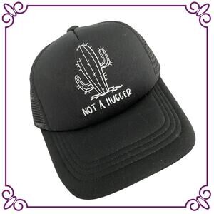 One Baby Trucker Hat Black Not a Hugger NEW
